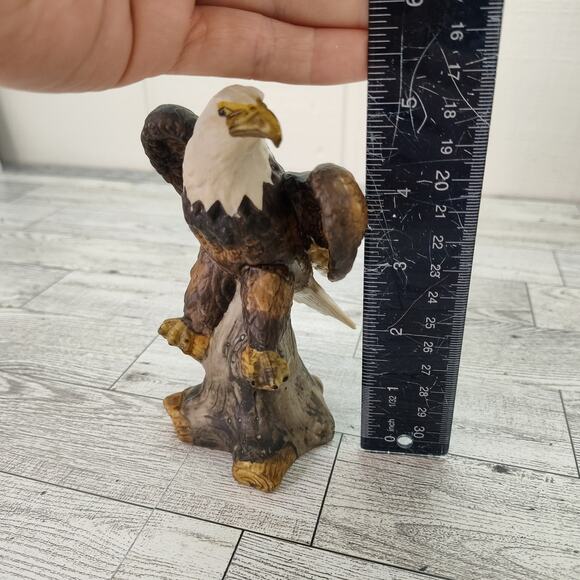 Vintage Bald Eagle‎ Figurine - 5" Ceramic Patriotic American Wildlife Statue Fig - Picture 3 of 11